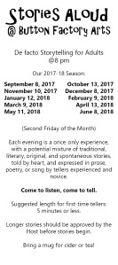 2017-2018 Stories Aloud Rack Card Back