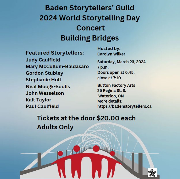 Poster for World Storytelling Day 2024. Text repeated in plain text immediately below.